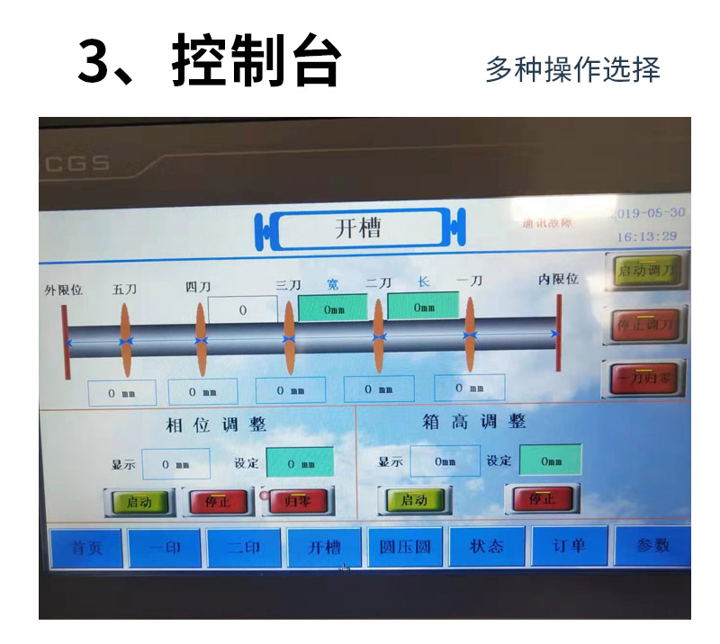 全自動(dòng)四色印刷開(kāi)槽機(jī)